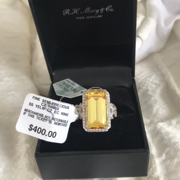 Jewelry - 🔥LAST CALL🔥 Semi-Precious Yellow Swarovski Zirconia Ring